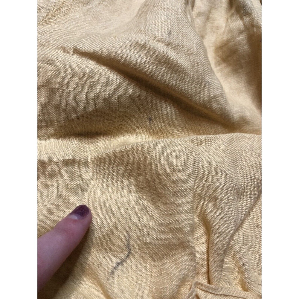 Reformation Women’s Yellow Crop Top Ruffled Off The Shoulder Small R6 - Picture 5 of 10
